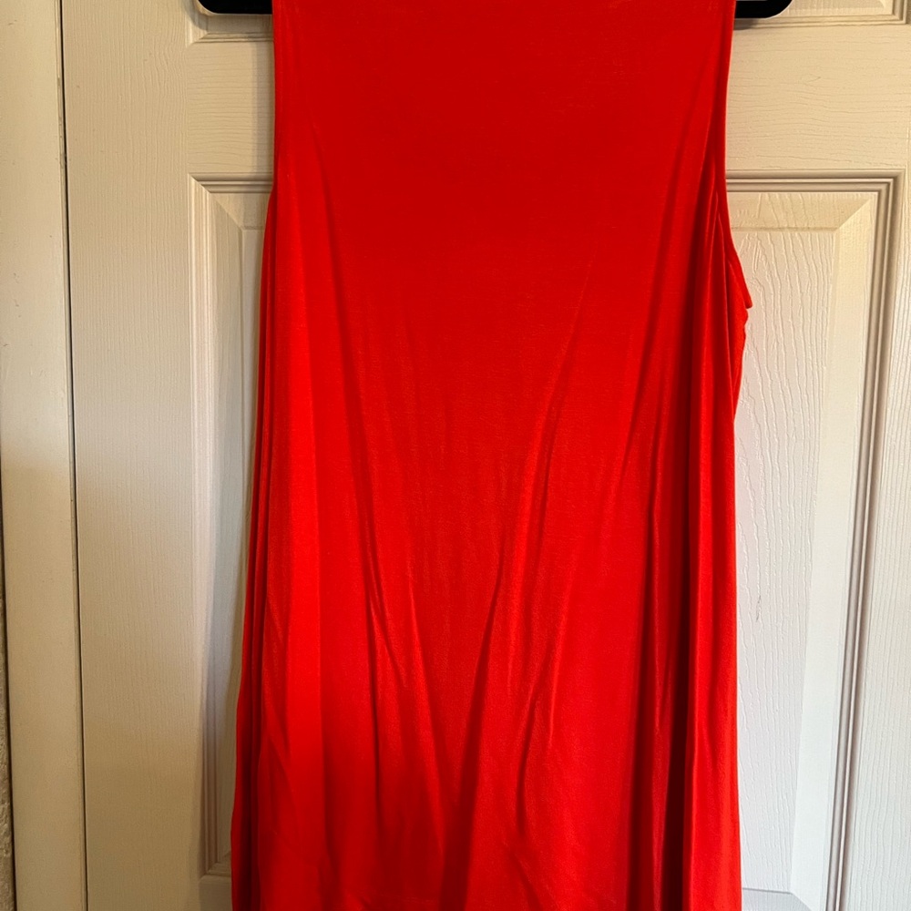 Soma Vibrant Red/Orange Sleeveless Top